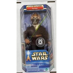 NIB 2002 Hasbro Star Wars Attack of the Clones PLO KOON Jedi Council Figure